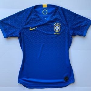 Women’s Small Nike Brazil Soccer Jersey Blue